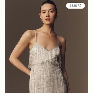 BHLDN Silver Fringe Wedding Mini